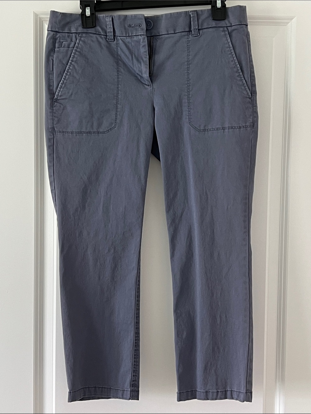 LOFT Slate Blue Straight-Leg Capris